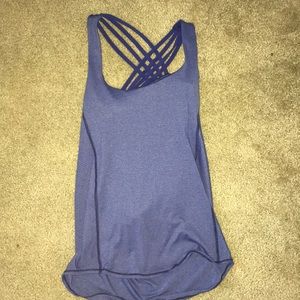 Built in bra purple tank top